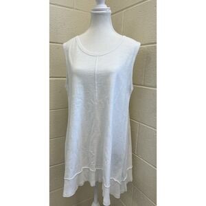 Joh‎ White Tank Women's Size Medium Boho Tank